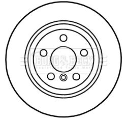 BORG & BECK Тормозной диск BBD6040S